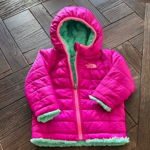 North Face down 6-12 Month Reversible Hooded Jacket